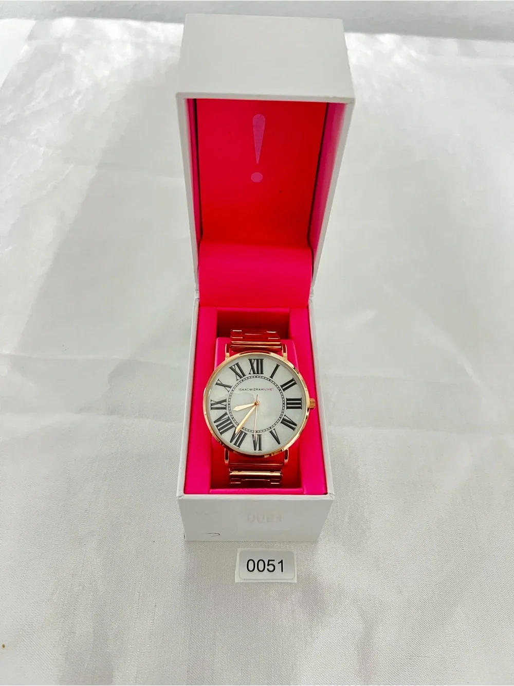 Rose Gold Roman Numeral Bracelet Watch